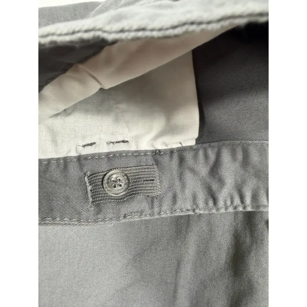 Old Navy Boys Chino Shorts Gray Adjustable Waist Size 16